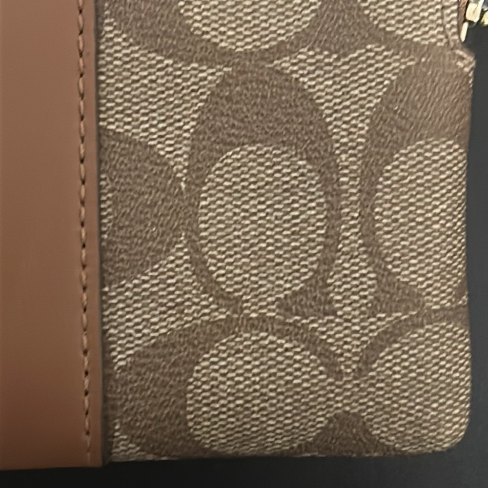 Coach Brown/Tan “C” Themed Wristlet - Picture 5 of 12